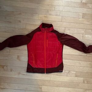 Eddie Bauer Burgundy Jacket with Red Trim